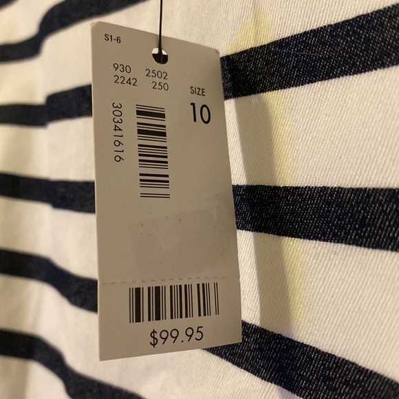 Striped a-line dress - Picture 3 of 4